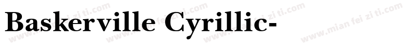 Baskerville Cyrillic字体转换